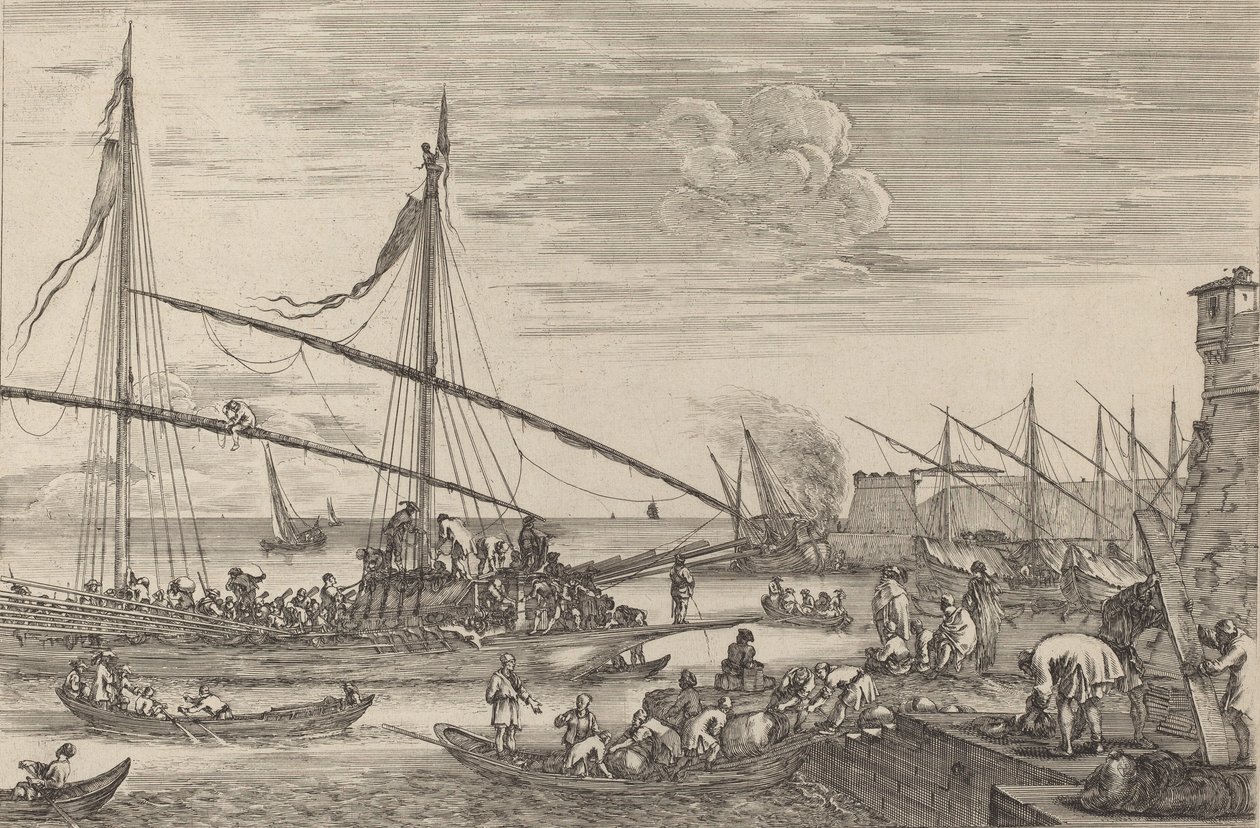Le fortificazioni di Livorno, probabilmente c. 1654-1655 da Stefano della Bella
