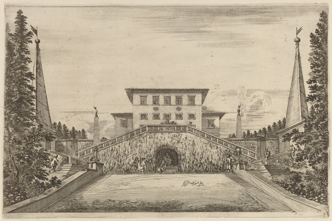 La Grande Scala, probabilmente 1653 da Stefano della Bella