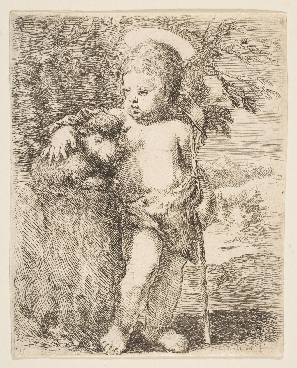 Il Bambino San Giovanni Battista con il Suo Agnello, ca. 1649 da Stefano della Bella