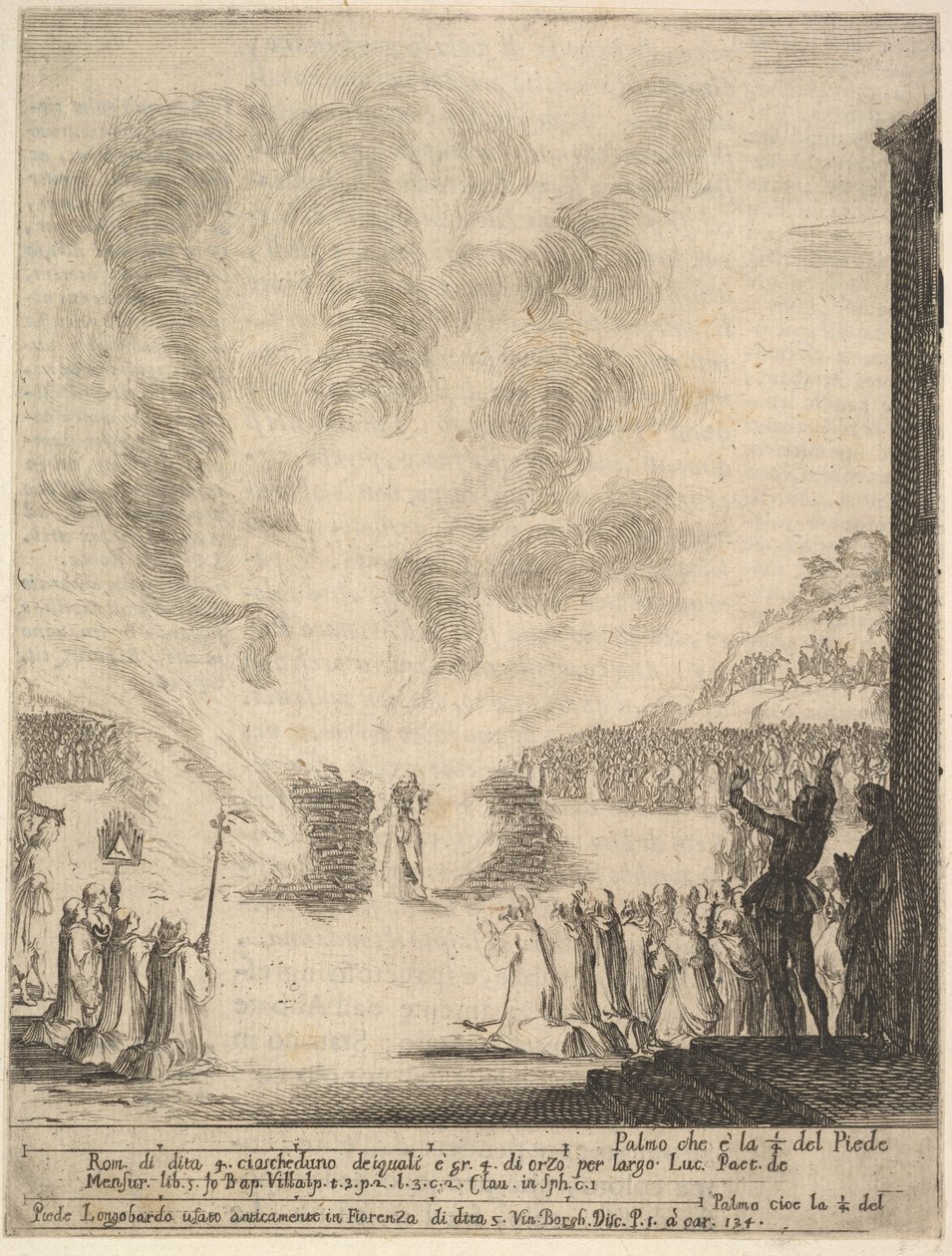 La prova del fuoco, il monaco Pietro, il discepolo San Giovanni Gualberto, passando attraverso il fuoco da Stefano della Bella