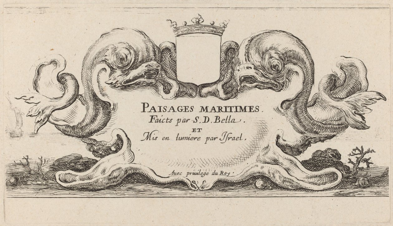 Pagina del titolo per Paysages maritimes da Stefano della Bella
