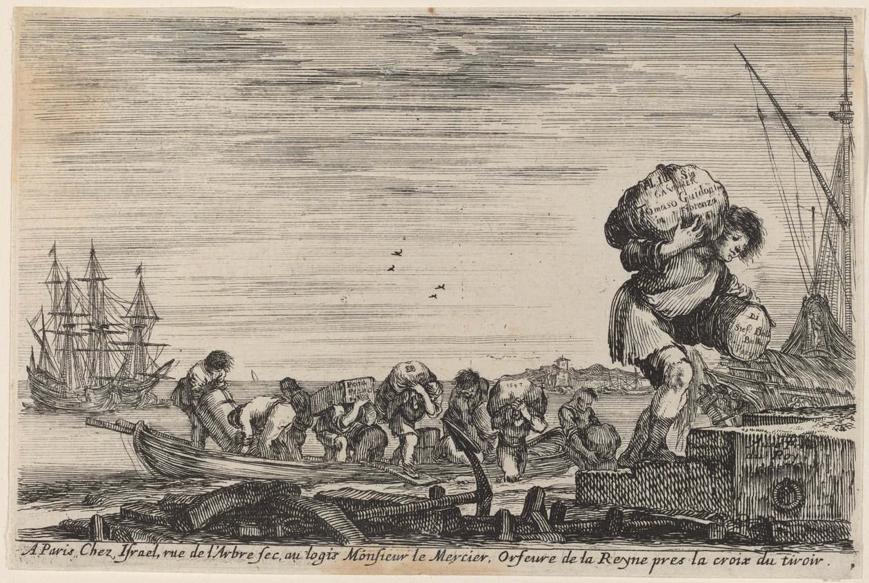 Pagina del titolo per Vedute dei porti del mare da Stefano della Bella