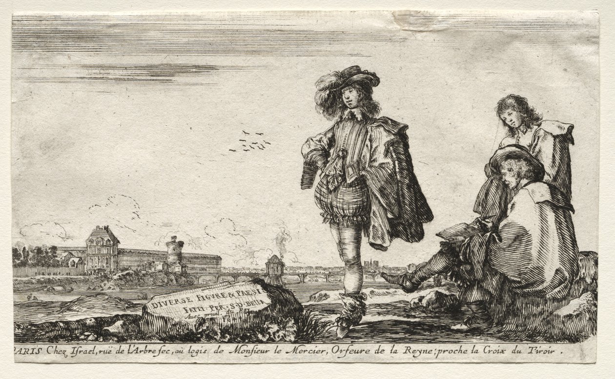 Varie figure e paesaggi da Stefano della Bella