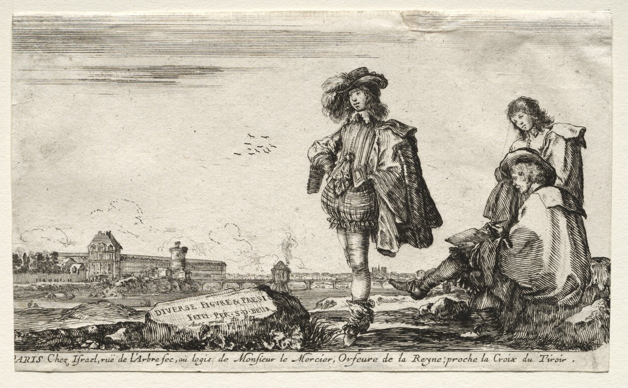 Varie figure e paesaggi, 1649 da Stefano della Bella