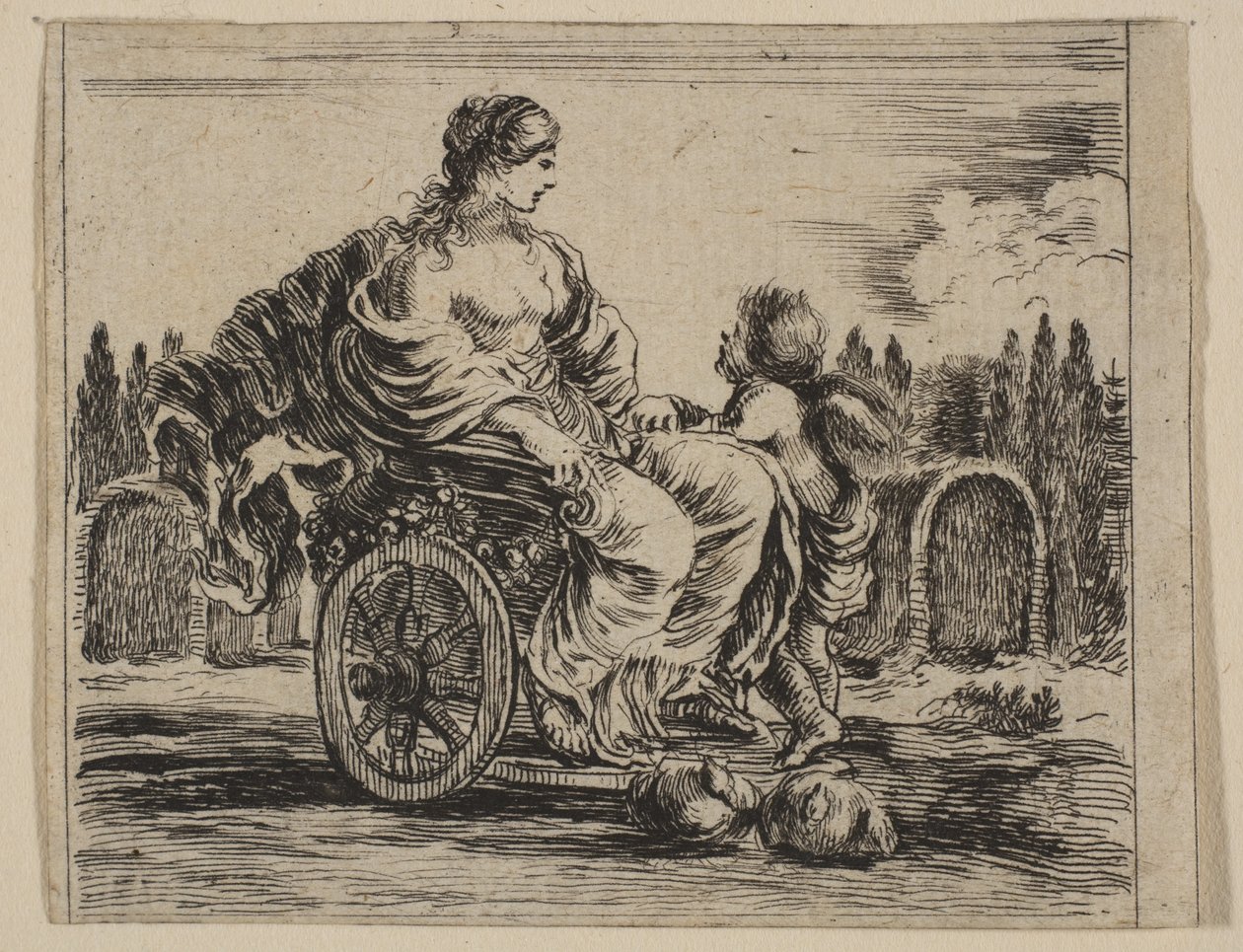 Venere, da Gioco della Mitologia, 1644 da Stefano della Bella