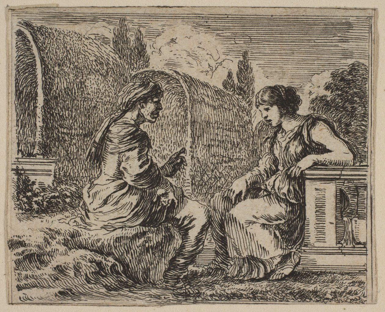 Vertumno e Pomona da Stefano della Bella