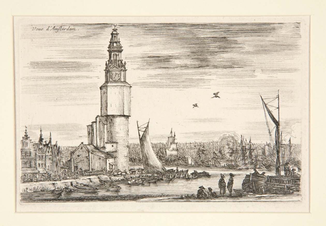 Veduta di Amsterdam, dalla serie Vedute di porti marittimi da Stefano della Bella