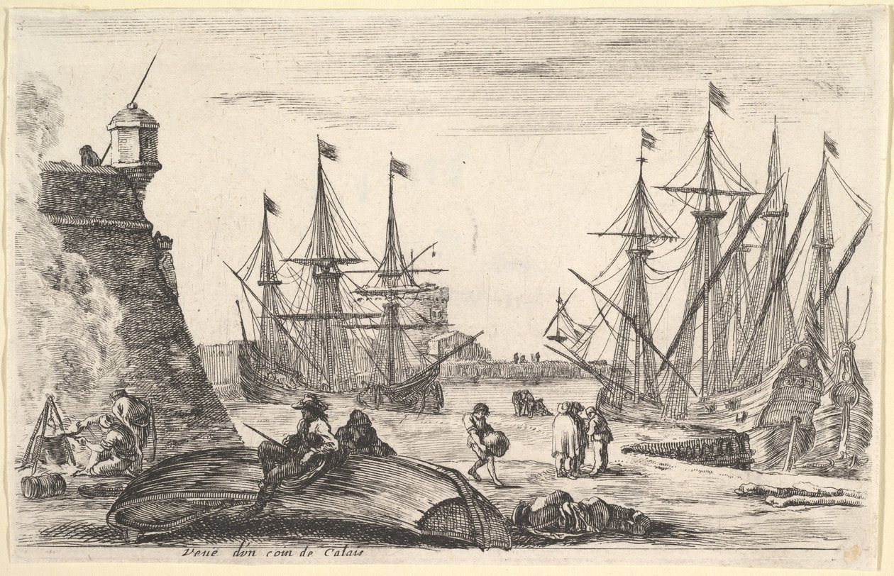 Veduta di una parte di Calais (Veue d