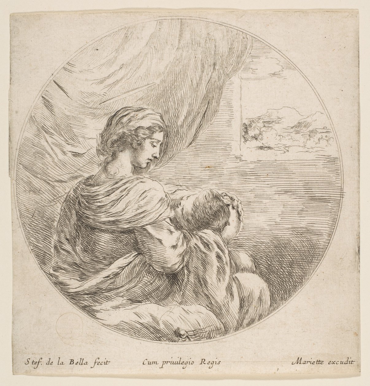 Vergine che allatta il Bambino Gesù, ca. 1641 da Stefano della Bella
