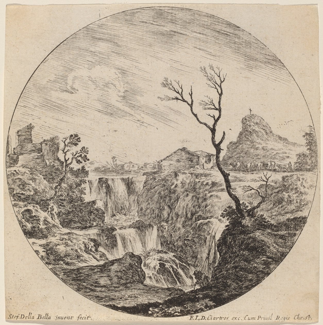 Cascata con Tre Livelli da Stefano della Bella