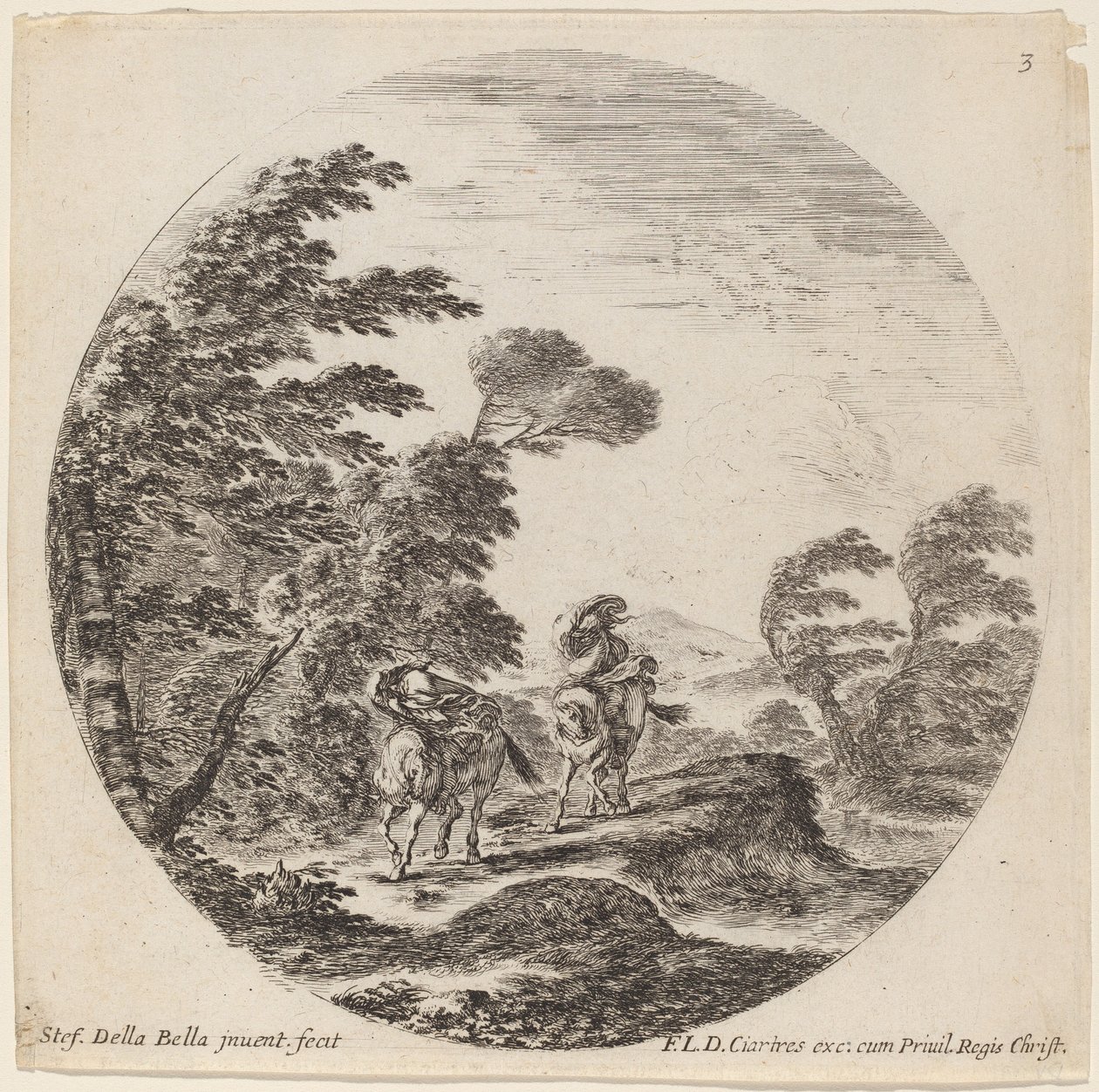 Cavalieri al vento, 1646 da Stefano della Bella