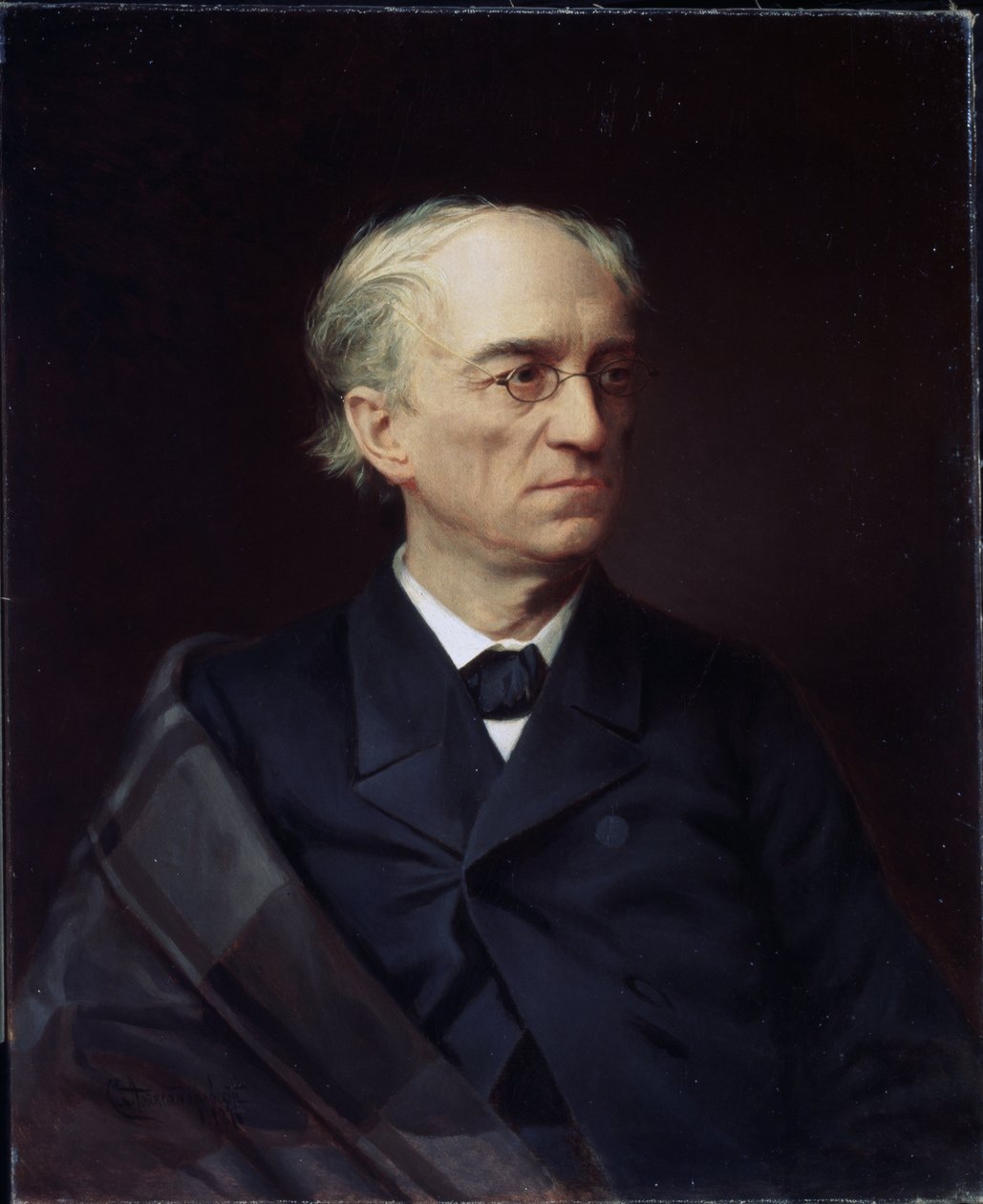 Ritratto del poeta russo Fyodor Ivanovich Tyutchev da Stepan Fyodorovich Alexandrovsky