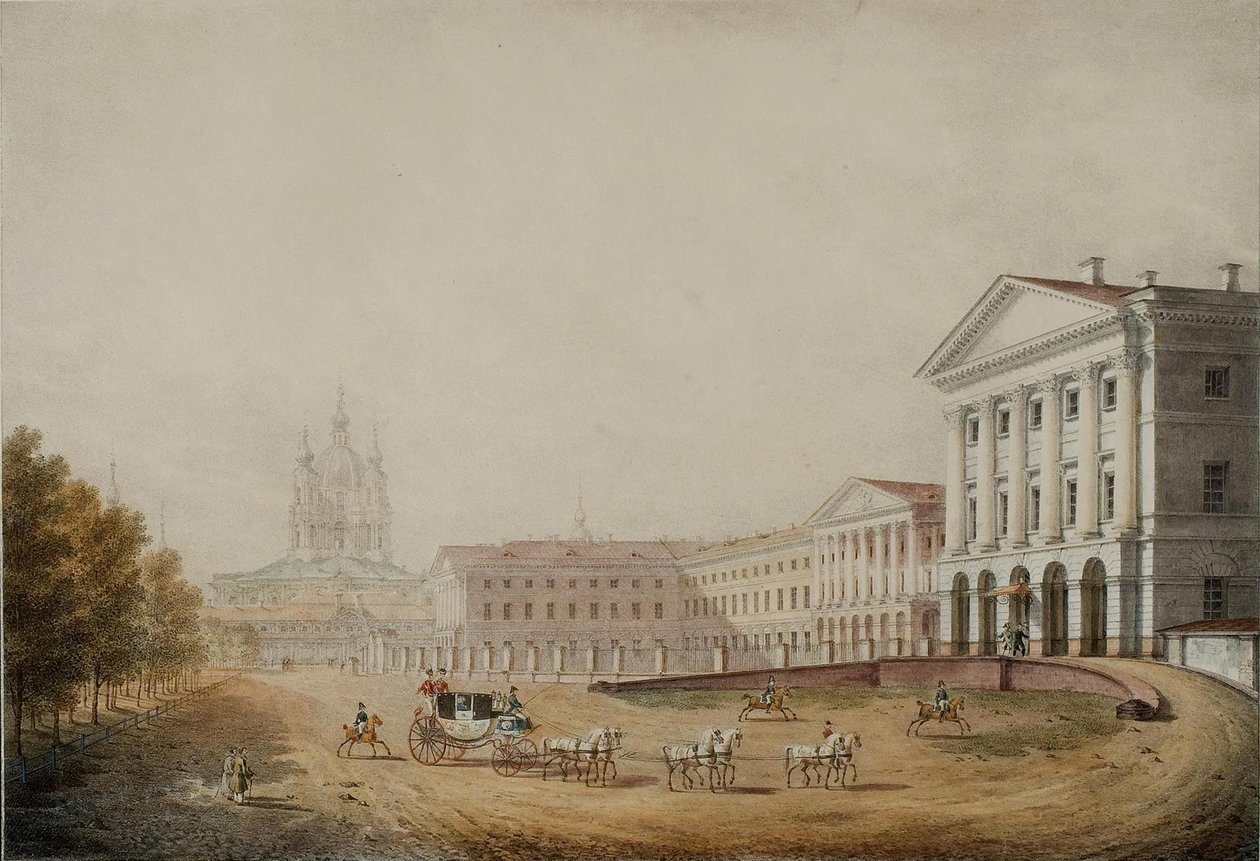 Istituto Smolny per nobili fanciulle a San Pietroburgo, 1823 da Stepan Philippovich Galaktionov