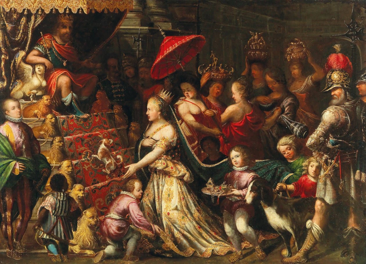 Re Salomone riceve la regina di Saba, ca. 1640-1645 da Stephan Kessler
