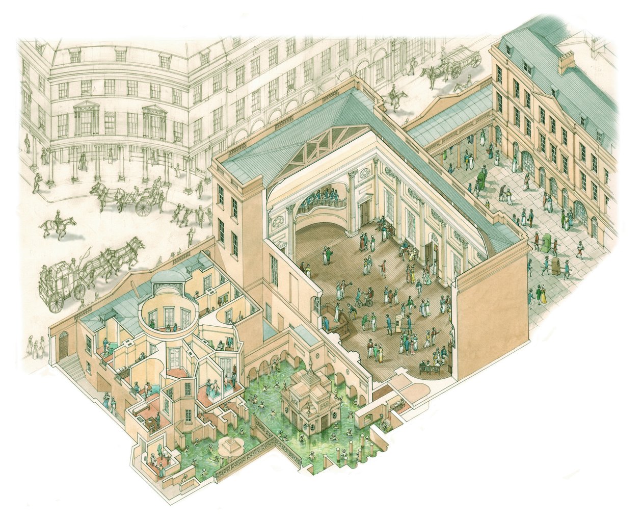 Grand Pump Room, Bath, Somerset da Stephen Conlin