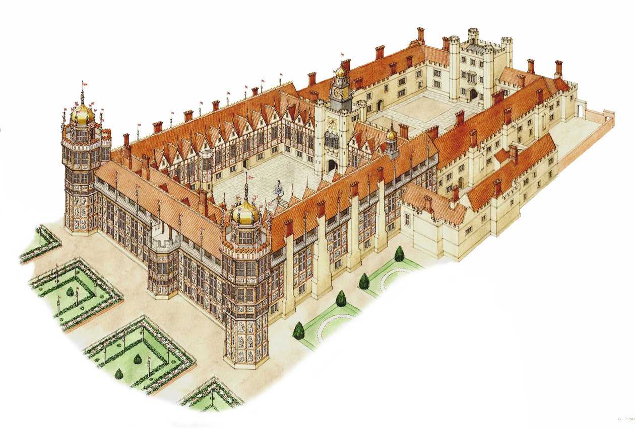 Palazzo Nonsuch, Surrey, c.1540-1600 da Stephen Conlin