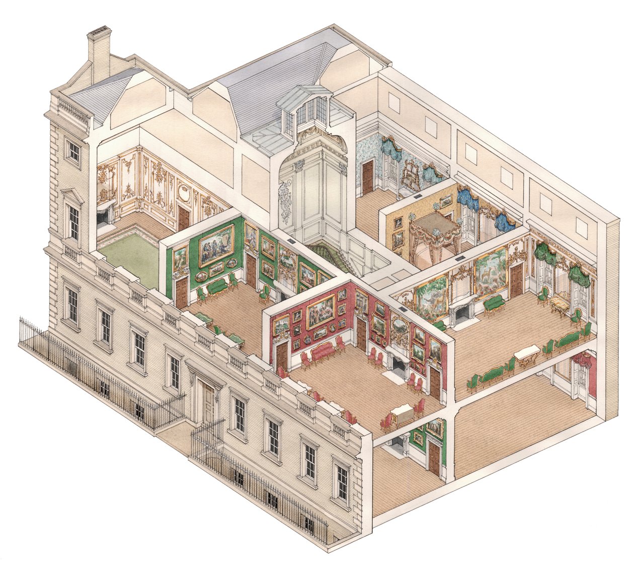 Norfolk House, Londra, c.1890-1914 da Stephen Conlin