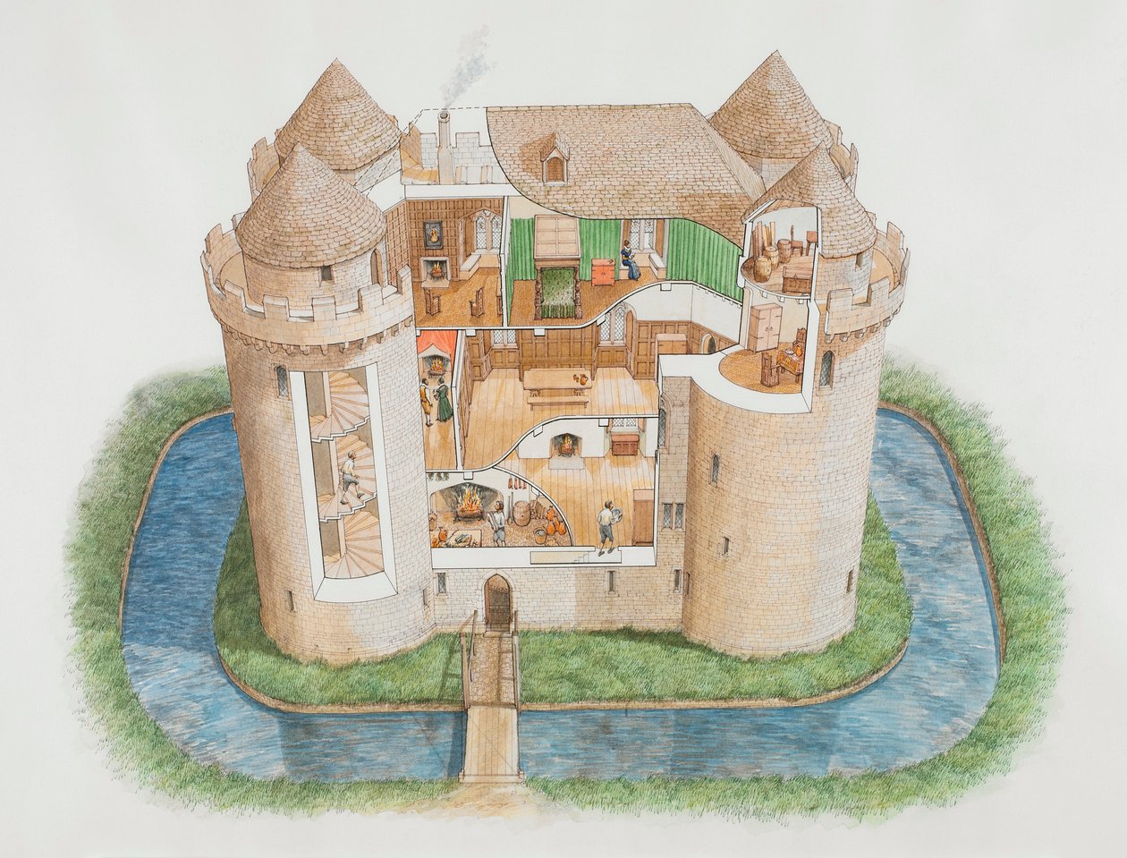 Castello di Nunney, Somerset, 2006 da Stephen Conlin
