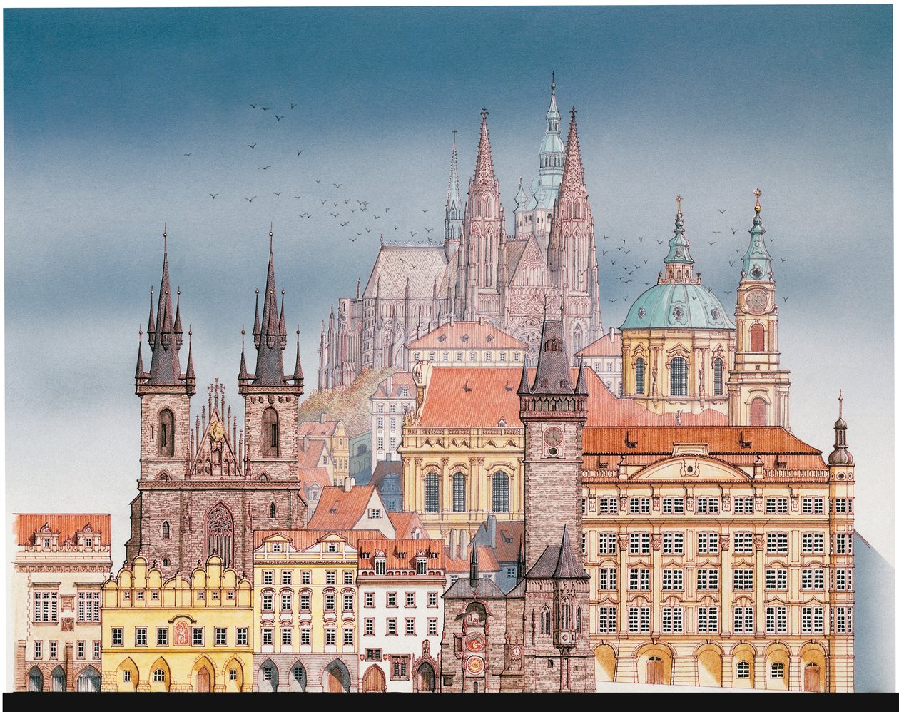 Edifici di Praga, c.1900-2023 da Stephen Conlin