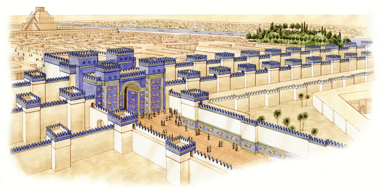 La Porta di Ishtar, Babilonia, c.-560--10 da Stephen Conlin