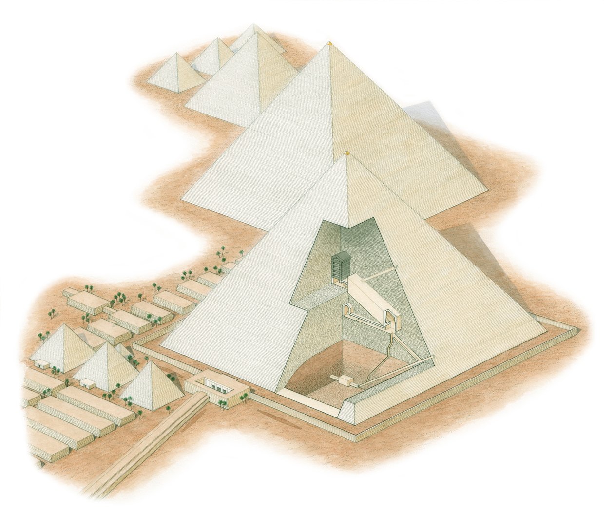 Le piramidi di Giza, Egitto da Stephen Conlin