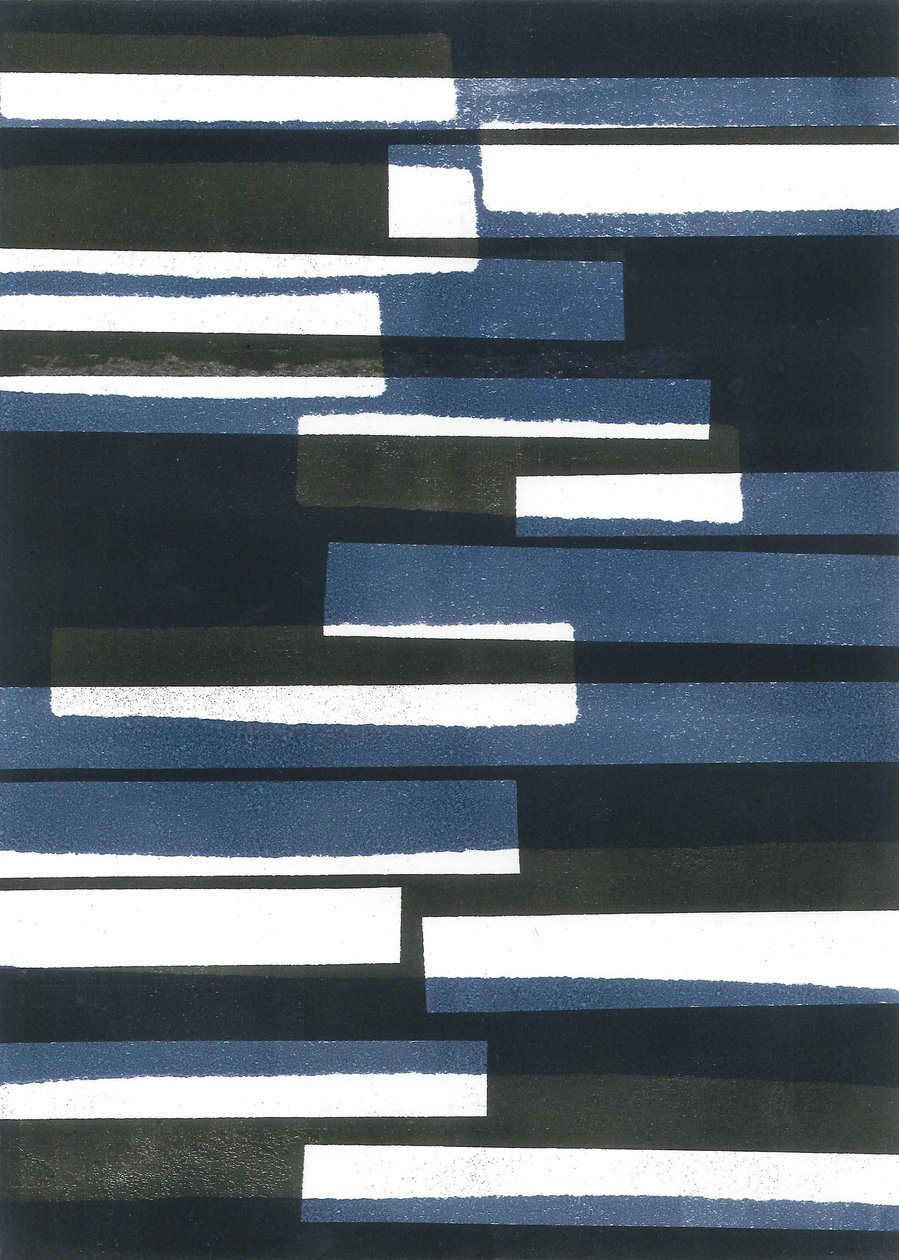 Tavole I, 2015 (monostampa su carta) da Stephen Dow