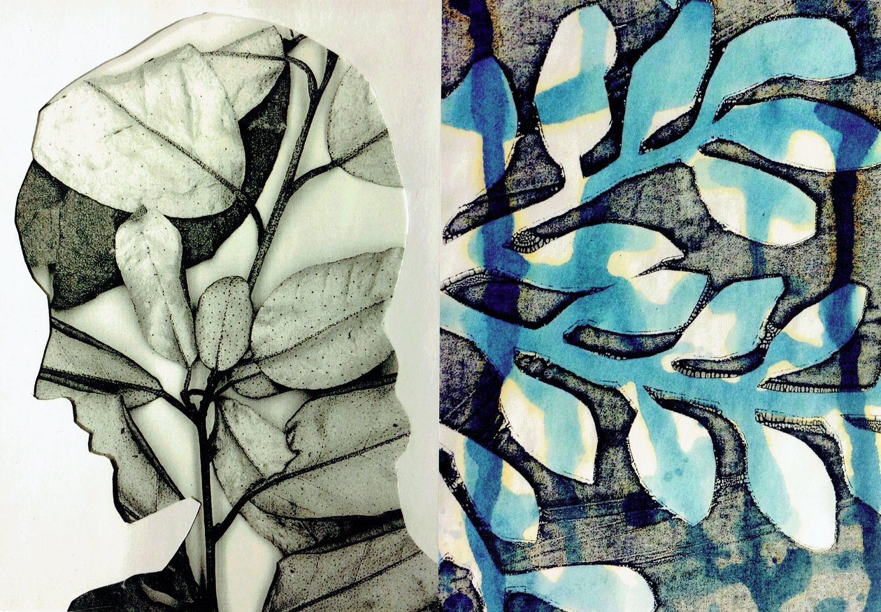 La Foret X, 2017 (collage) da Stephen Dow
