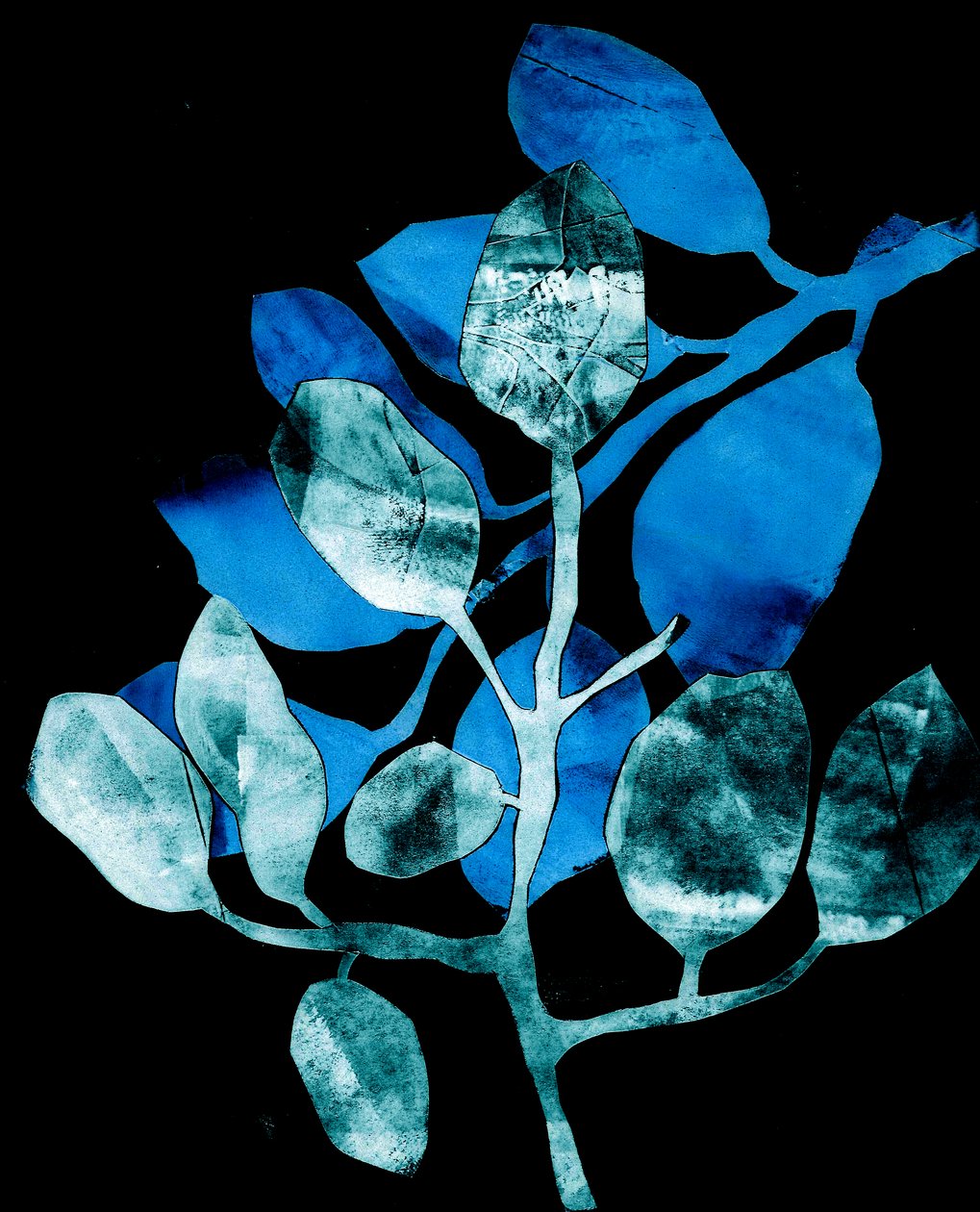 Giardino notturno, 2017 (digitale, da un collage) da Stephen Dow