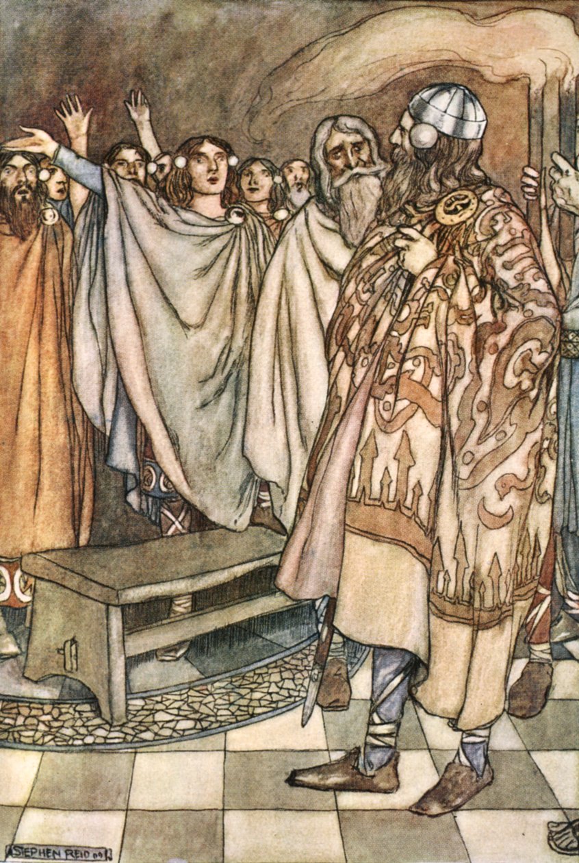Un grande grido di esultanza si levò dagli uomini dell