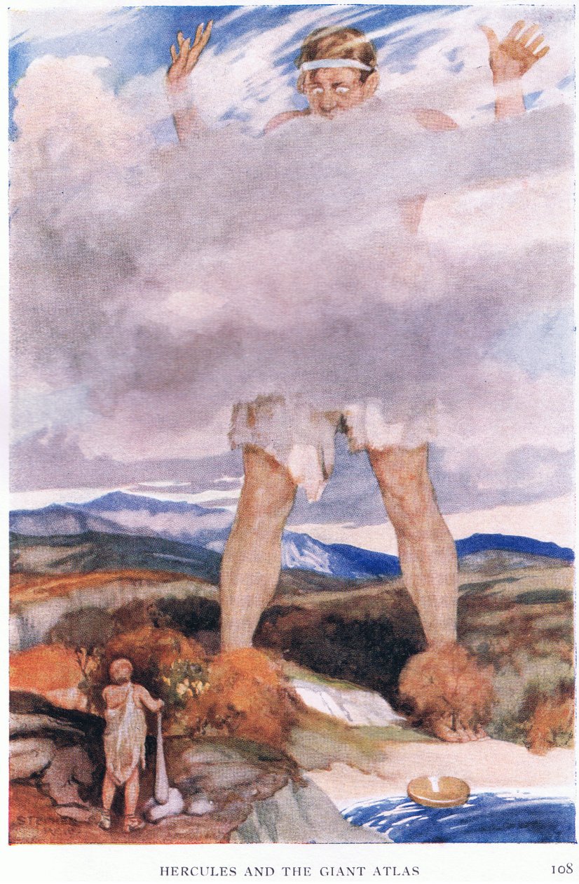 Ercole e il gigante Atlante da Stephen Reid