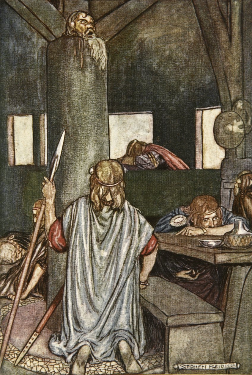 Sualtach sveglia il Re, illustrazione da 