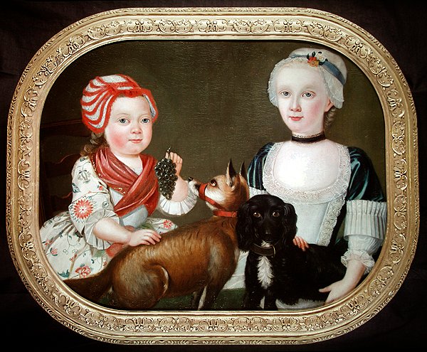 Ritratto di due ragazze giovani (olio su tela) da Stephen Slaughter