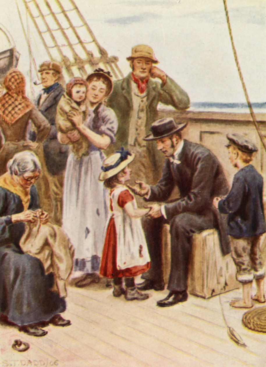 Illustrazione della vita del vescovo Patteson (litografia a colori) da Stephen T. Dadd
