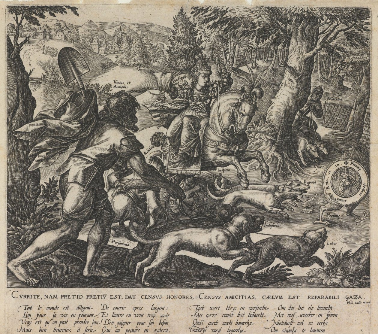 Una caccia allegorica, 1578 da Stradanus