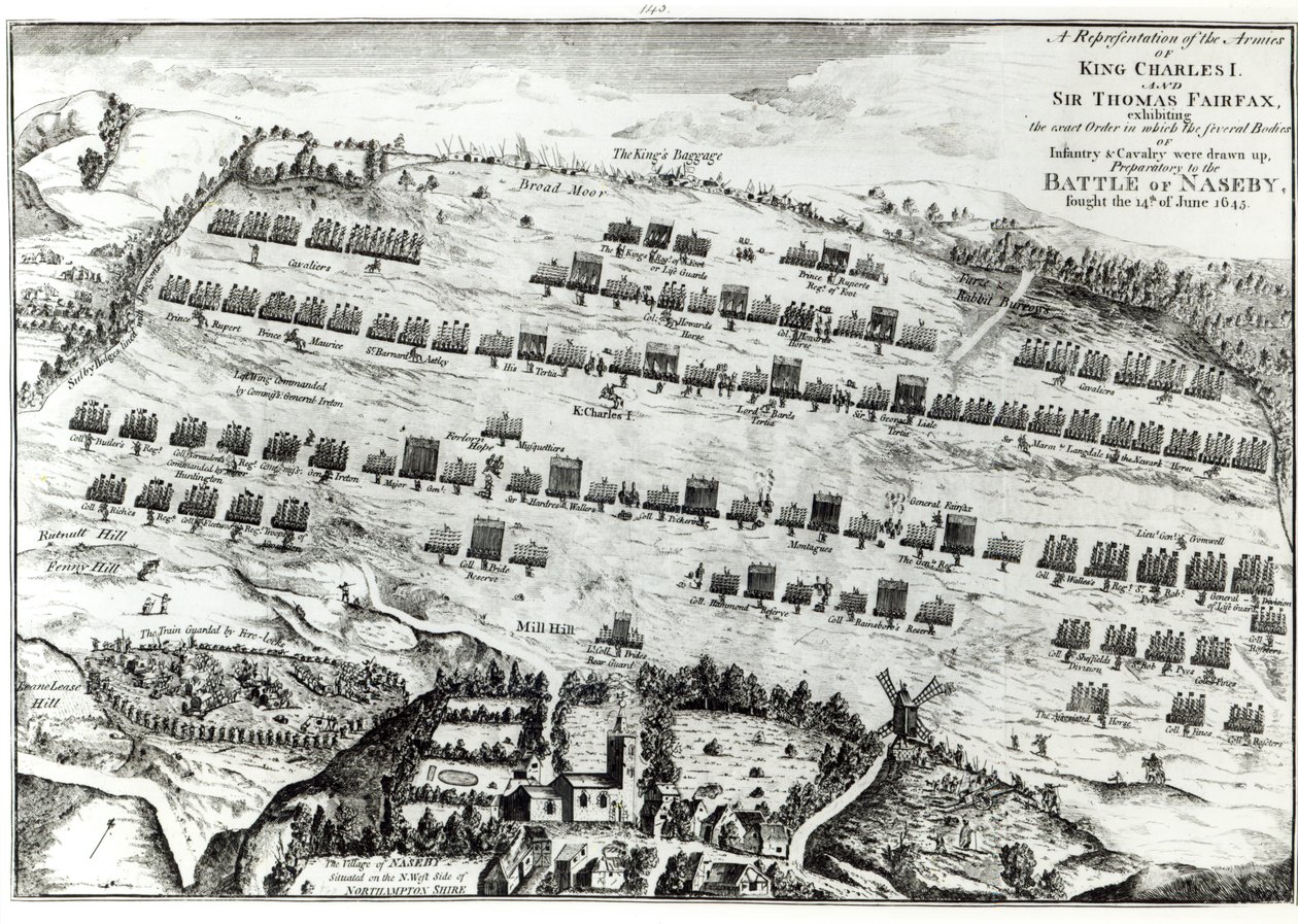 Preparazione per la Battaglia di Naseby, combattuta il 14 giugno 1645, pubblicata in 