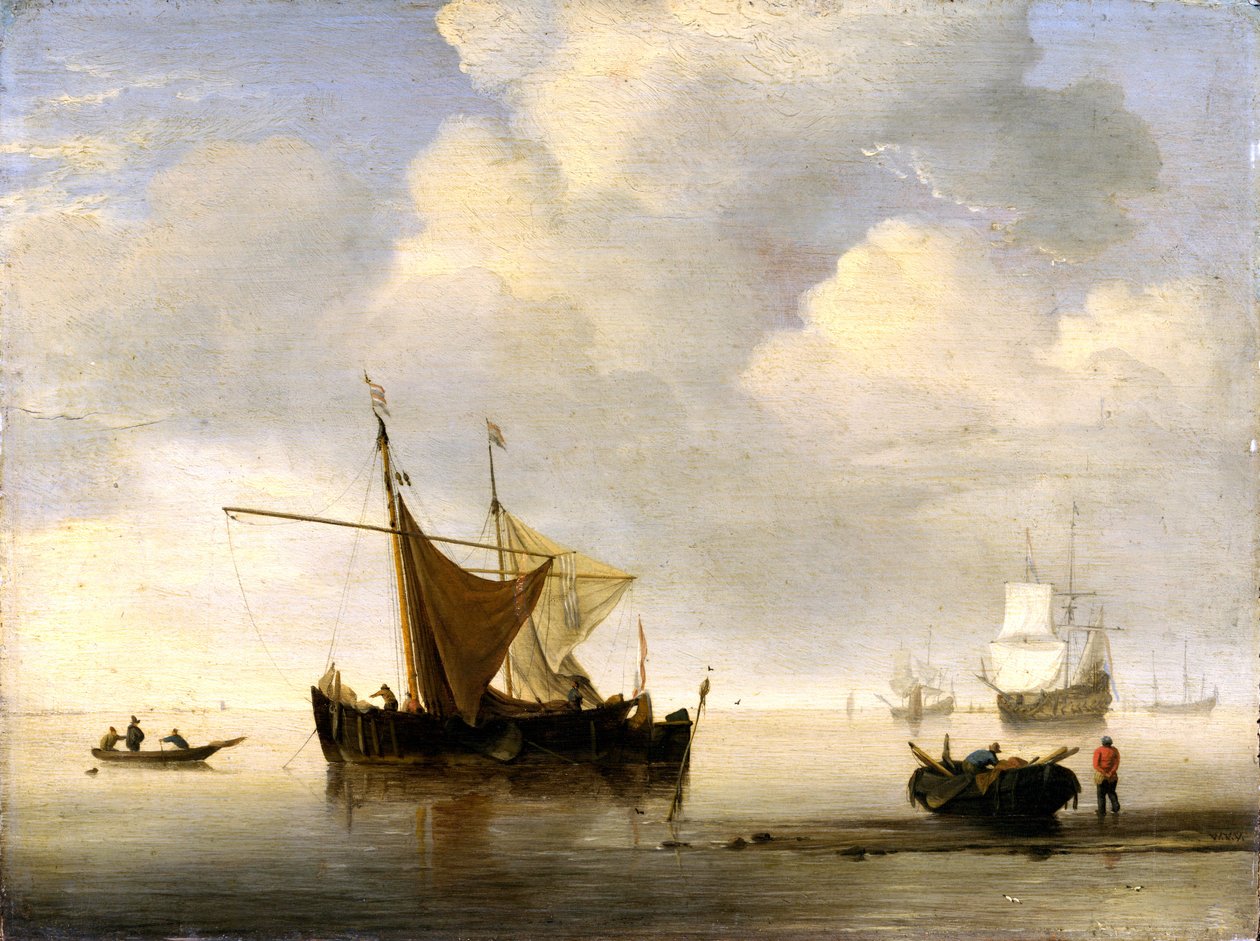 Calma: Due navi olandesi da Willem van de Velde the Younger
