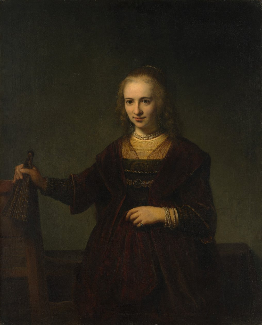 Ritratto di una donna da Style of Rembrandt