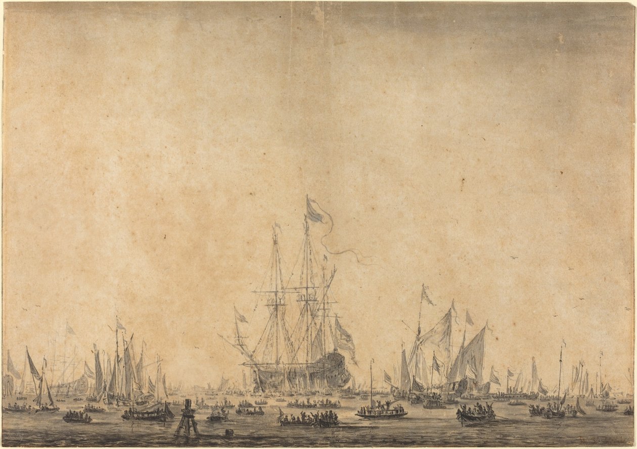 Marina da Style of Willem van de Velde the Younger