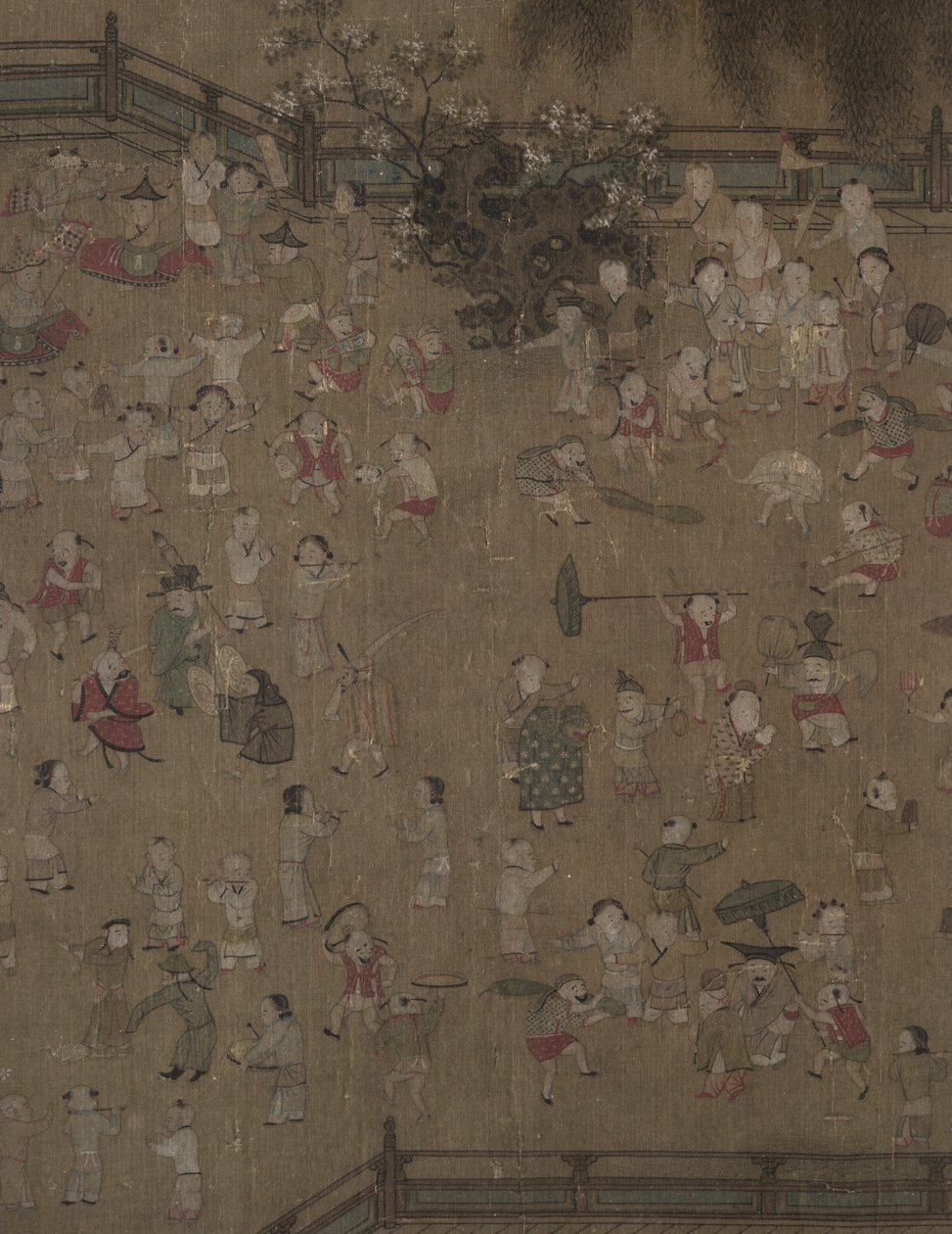 Cento bambini che giocano, 1100-1200 da Su Hanchen