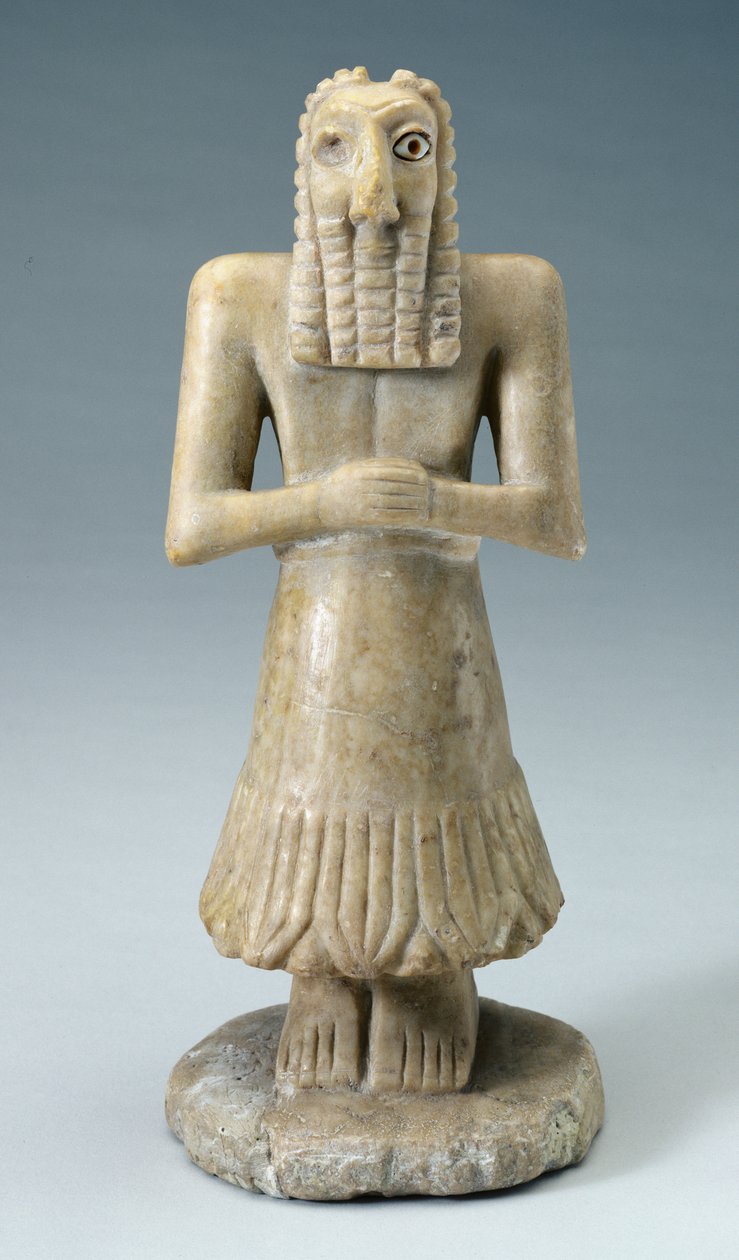 Statuetta di un uomo, c.3000-2500 a.C. da Sumerian