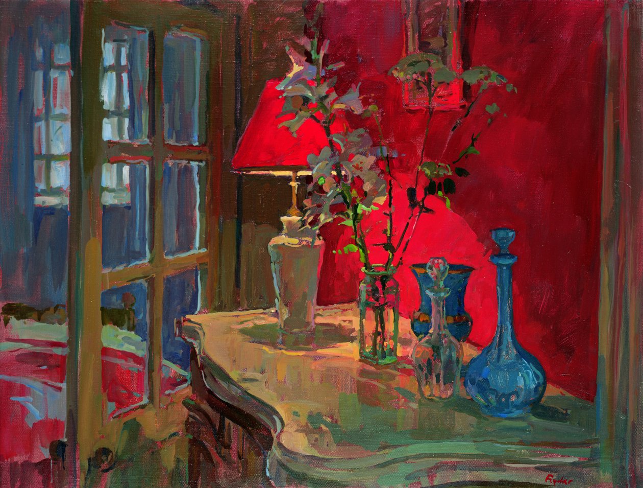 Lampada rossa da Susan Ryder