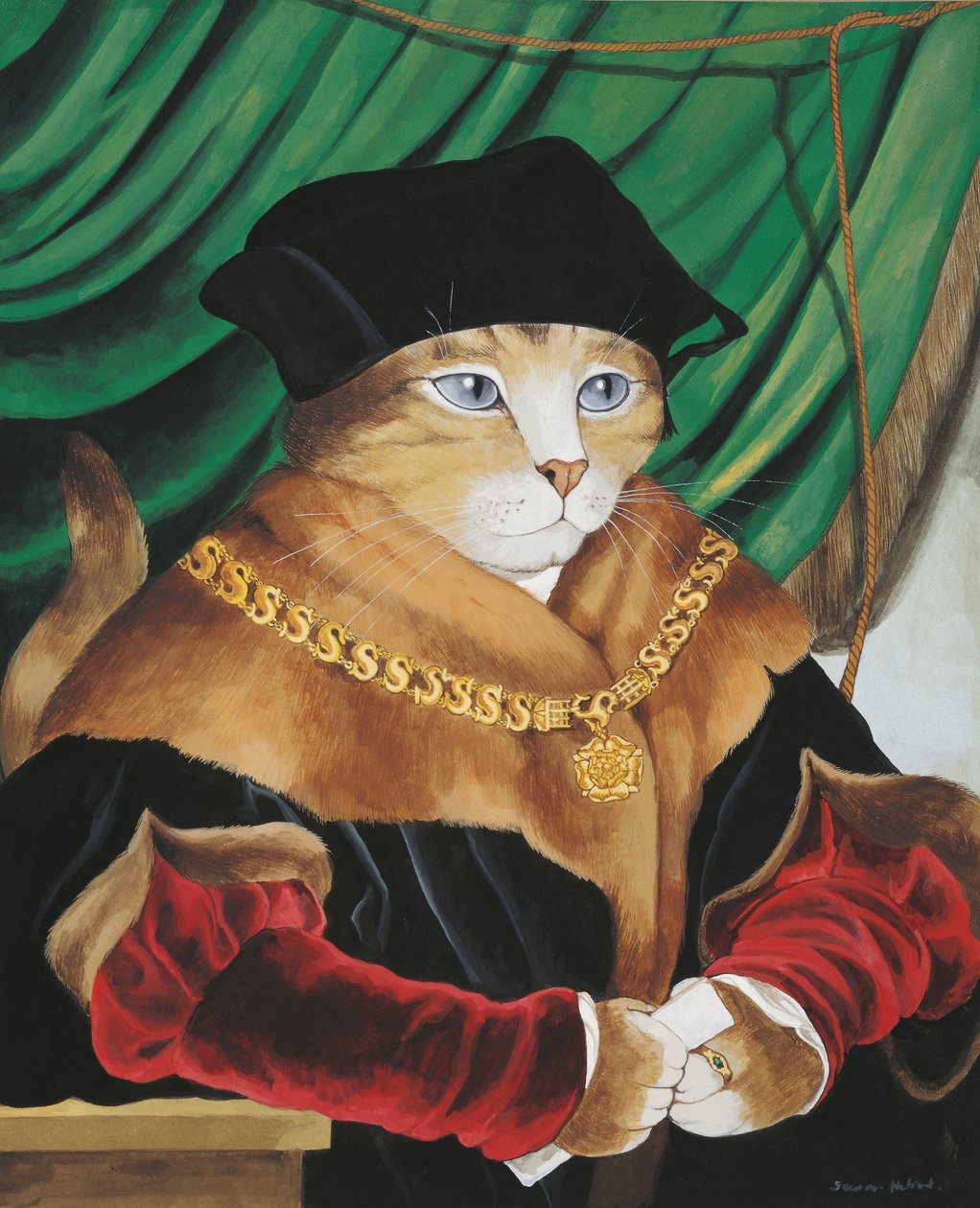 Illustrazione da Cats Galore! A Compendium of Cultured Cats (pub. 2015) da Susan Herbert