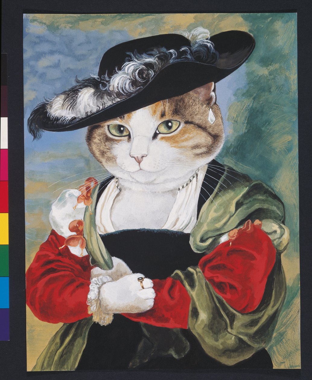 Illustrazione da Cats Galore! A Compendium of Cultured Cats (pub. 2015) da Susan Herbert