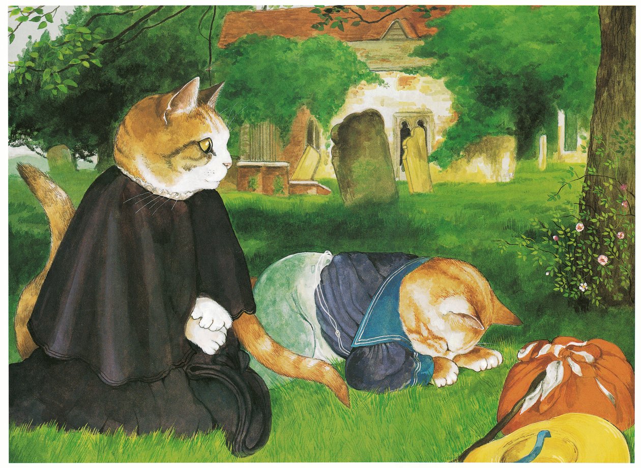 Illustrazione da Pre-Raphaelite Cats da Susan Herbert