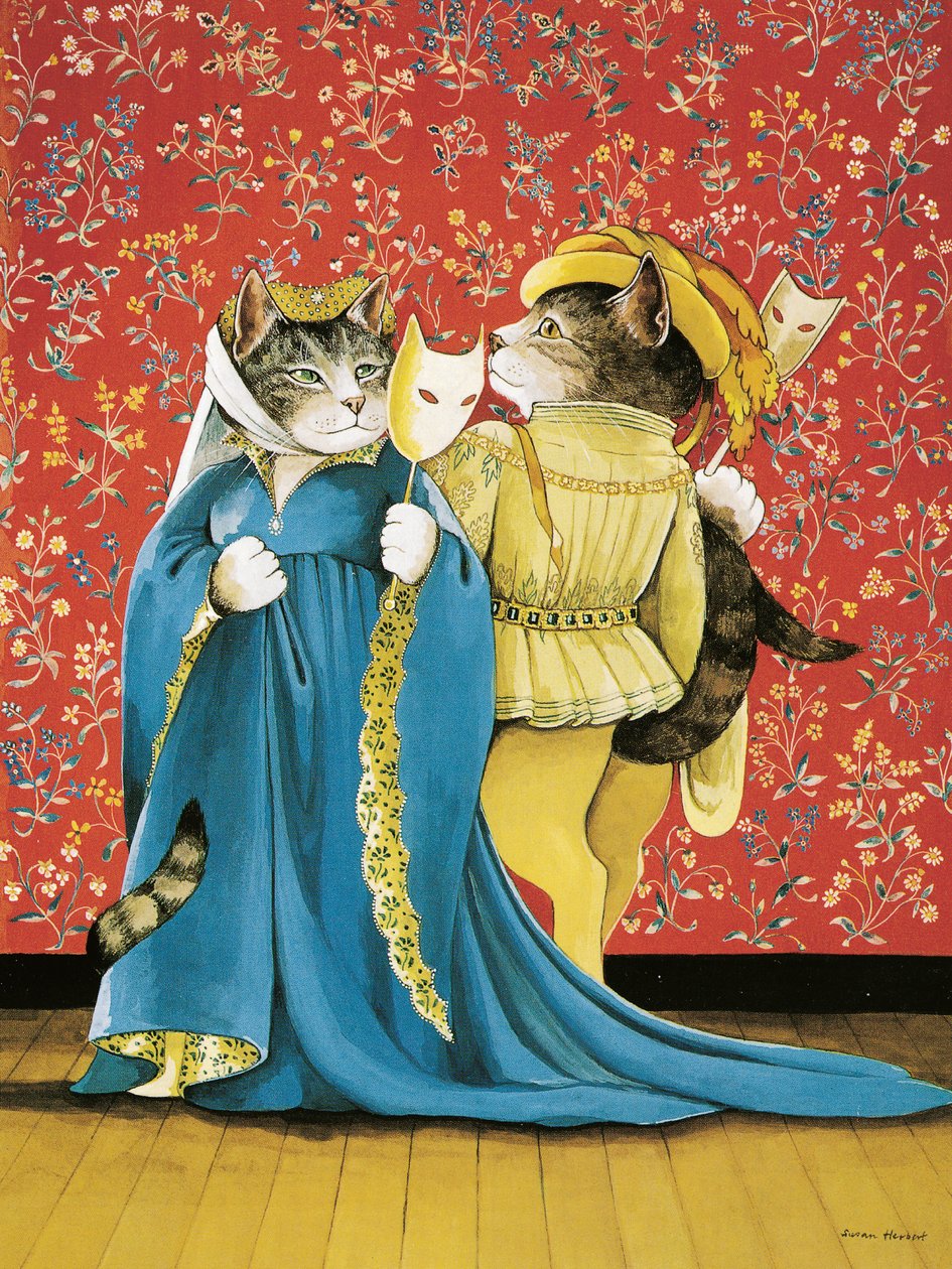 Illustrazione da Shakespeare Cats: Poster Book da Susan Herbert