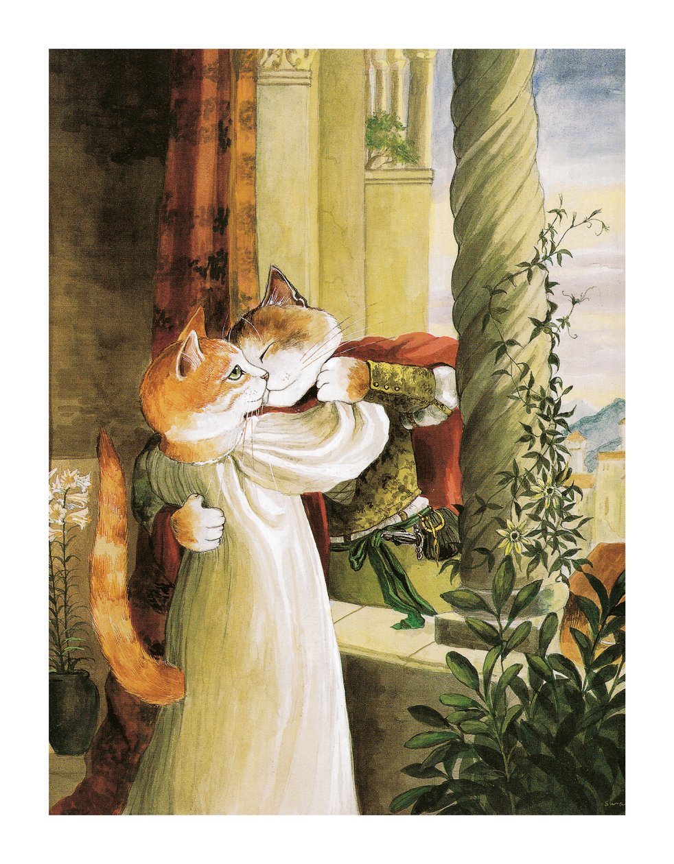 Illustrazione da Shakespeare Cats: Poster Book da Susan Herbert