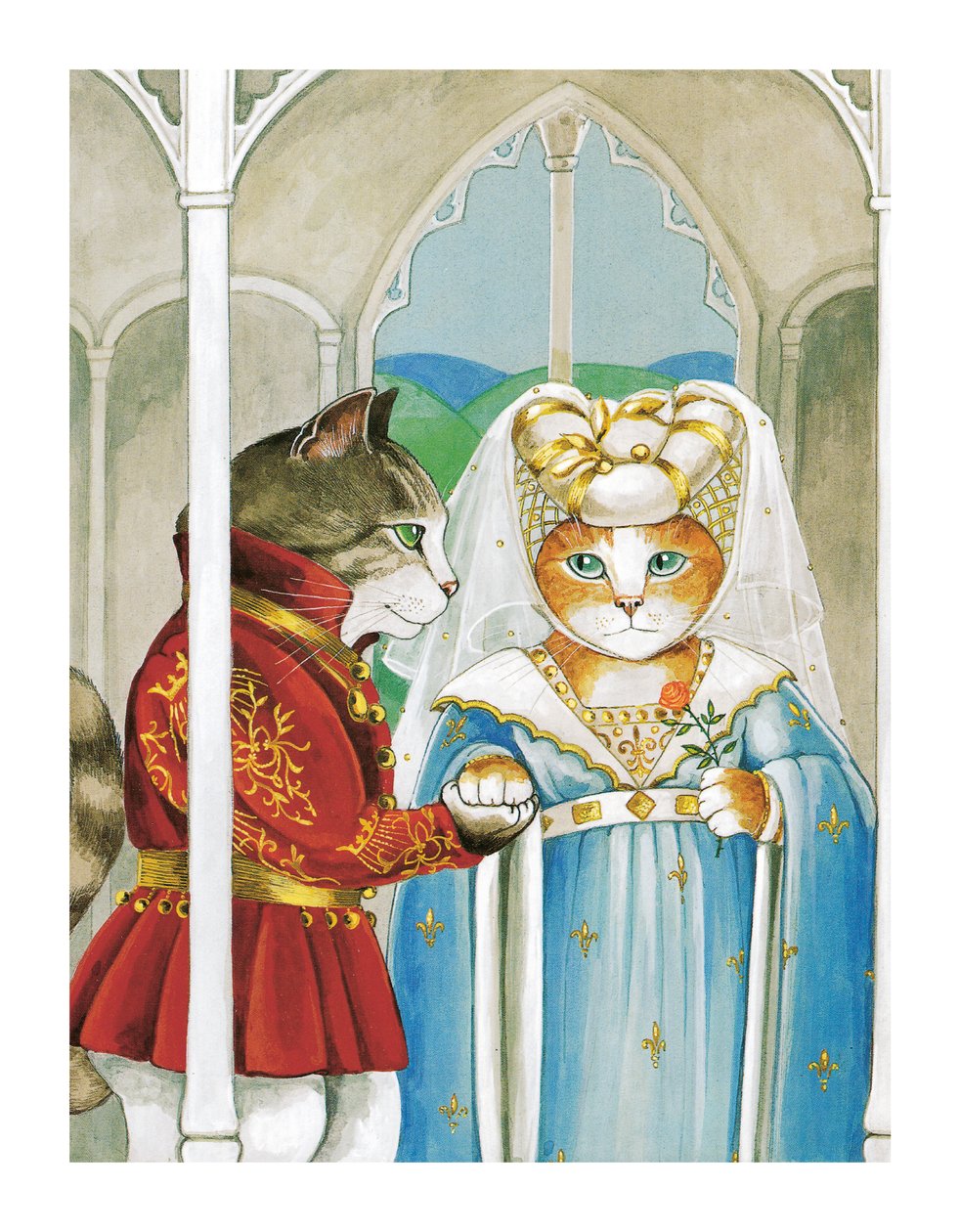 Illustrazione da Shakespeare Cats: Poster Book da Susan Herbert