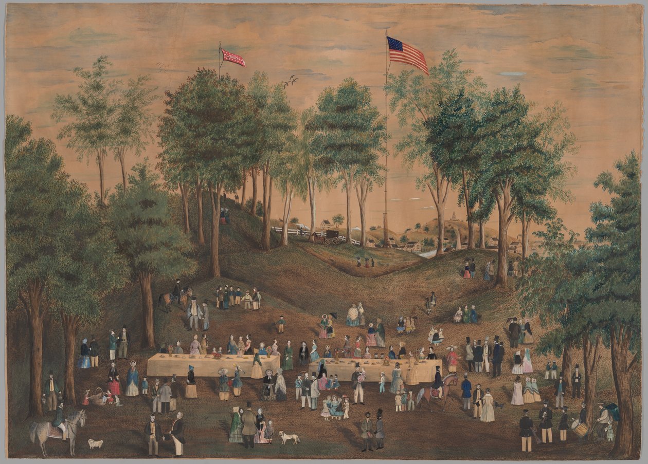 Picnic antischiavista a Weymouth Landing, Massachusetts da Susan Torrey Merritt