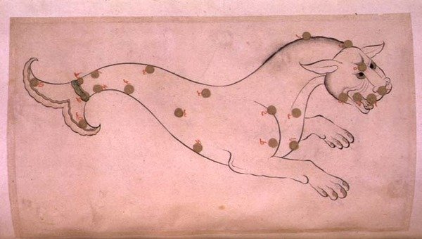 Costellazioni: Cetus, la balena da Suvar Al Kavakib