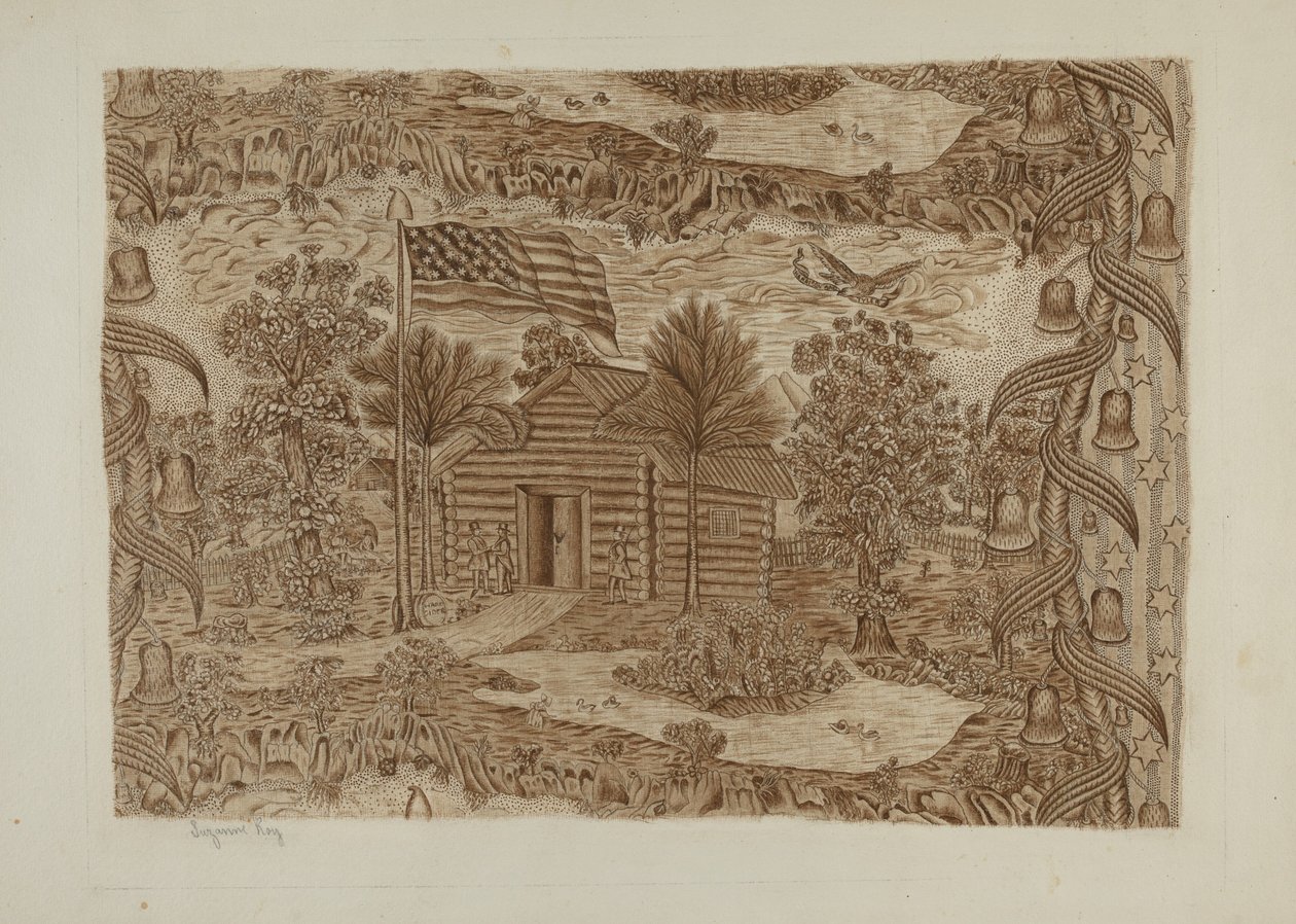 Tessuto stampato storico da Suzanne Roy
